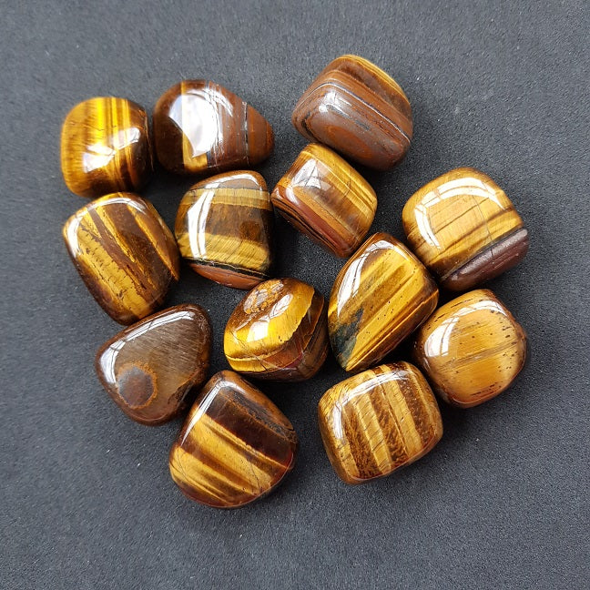 Tigers Eye Tumbled - 200gms - Q-1 Tigers Eye Tumbled - 200gms - Q-1